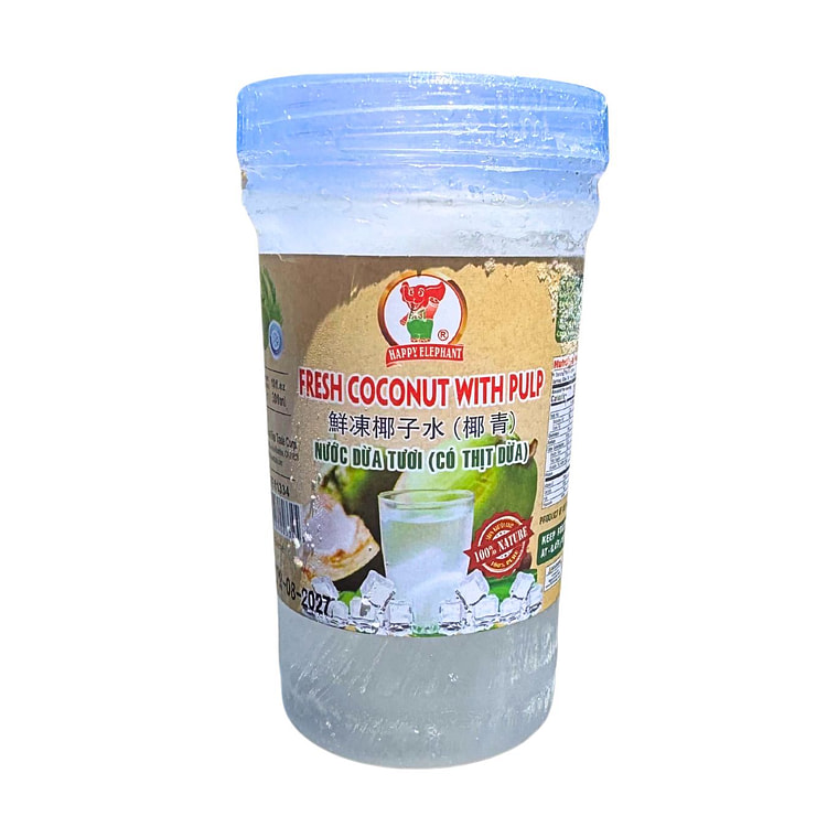 Nước Dừa Tươi Có Thịt Dừa, Đông Lạnh 10 oz