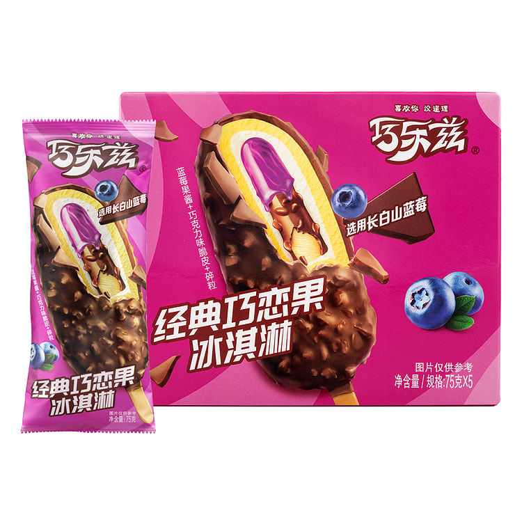 Yili Chocliz Classic Qiaolianguo Frozen Dairy Dessert Bar 5PC 375 g