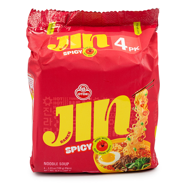 Otoki Jin Ramen, Spicy 120g*4