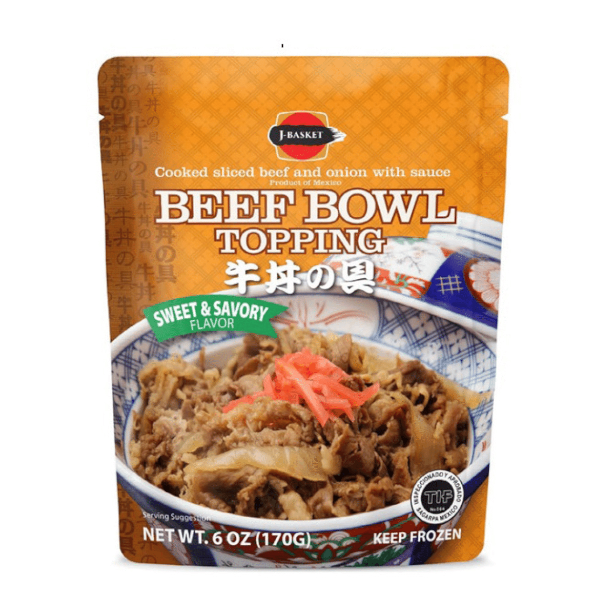 J-Basket Gyudon Beef and Onion with Sauce 6 oz