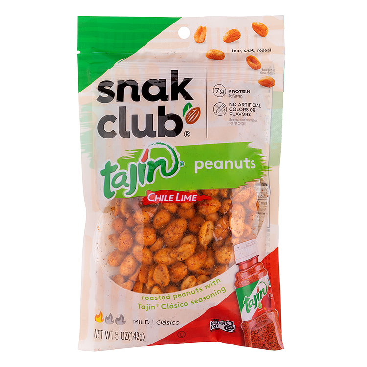 Snak Club Tajín Peanuts, Chili and Lime Snack