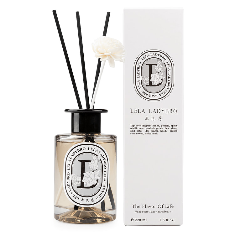LELA LADYBRO ESSENTIAL OIL DIFFUSER GARDENIA FRAGRANCE 220ML 220 ml