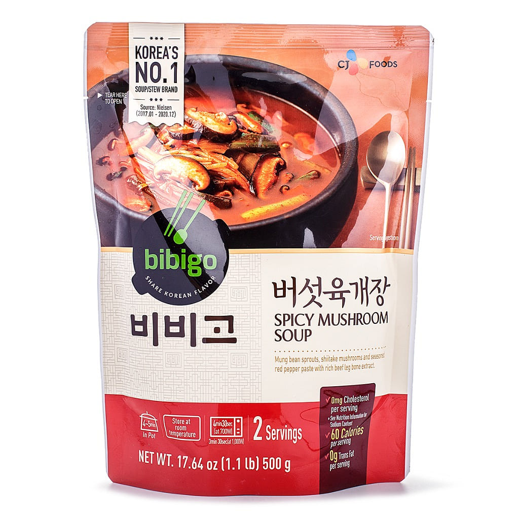 CJ Bibigo Spicy Mushroom Soup 500 g