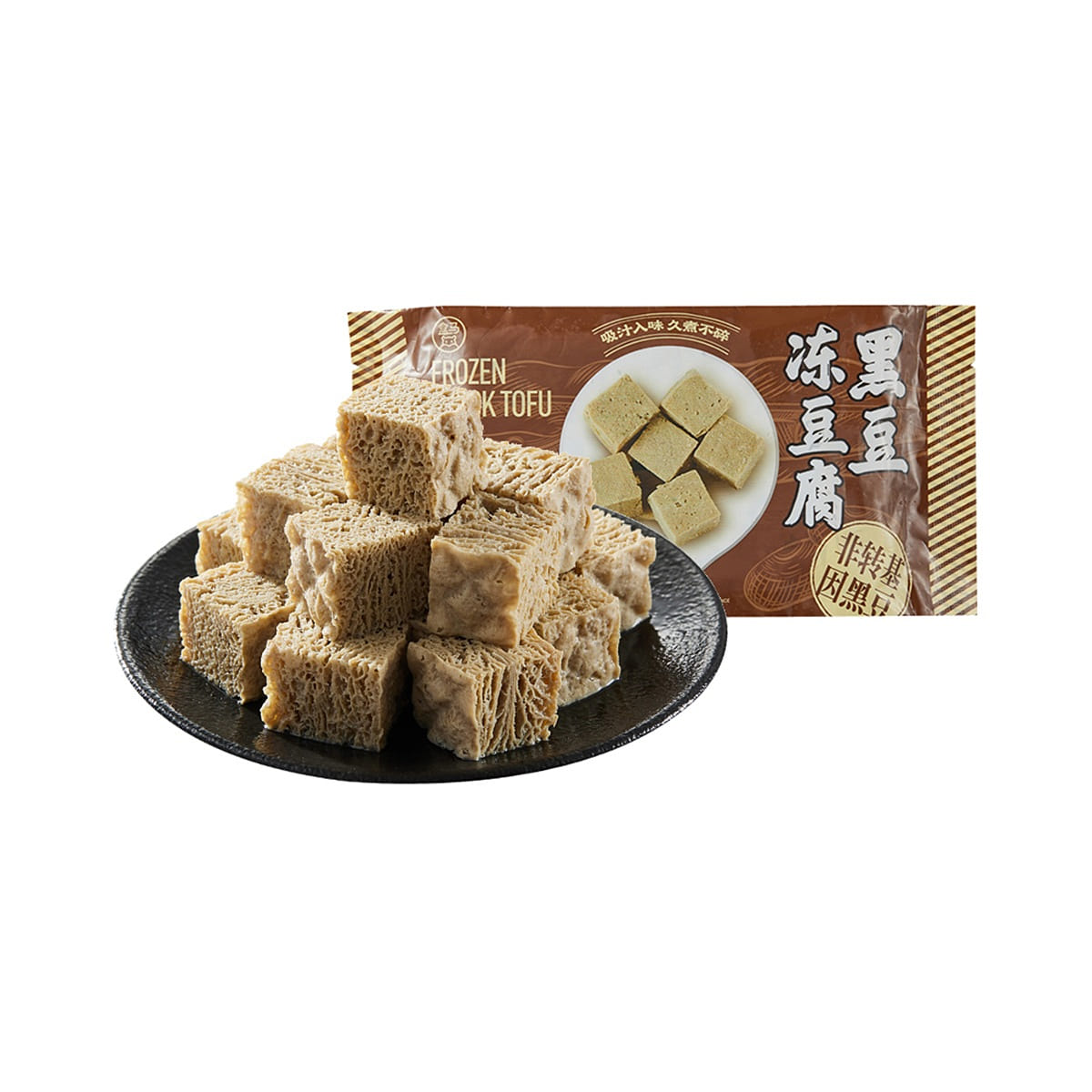 盒马 黑豆冻豆腐 冷冻 240 克