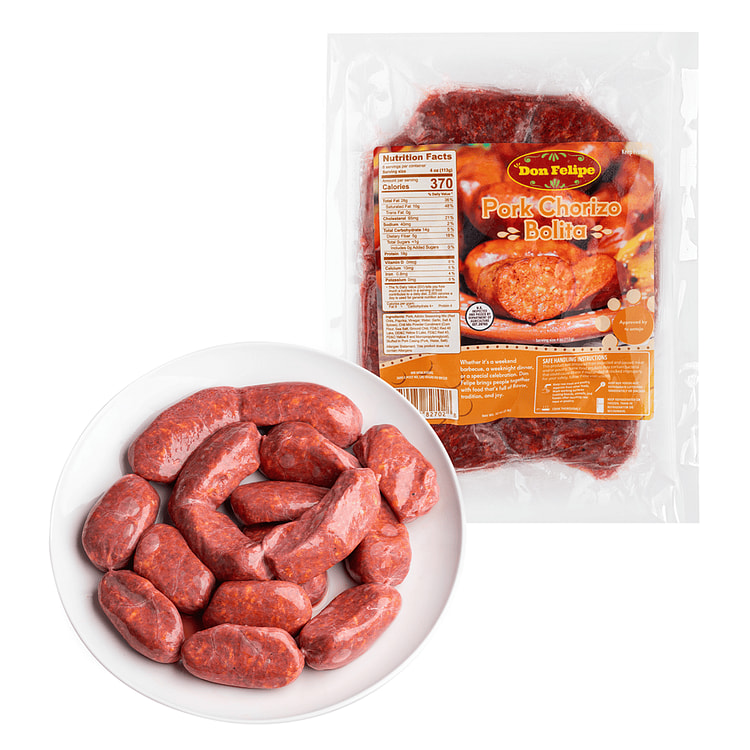 Don Felipe Pork Chorizo Bolita, Frozen 2 lb