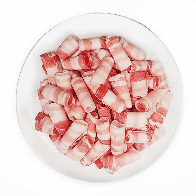 Pork Belly Skinless Boneless Roll Frozen 1 lb