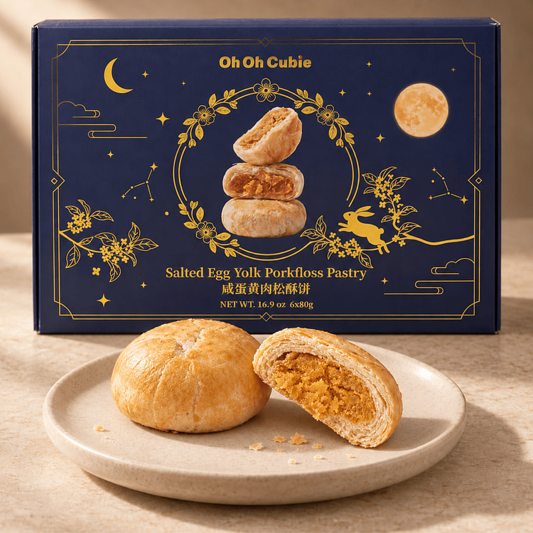 Salted Egg Yolk Porkfloss Pastry 480 g
