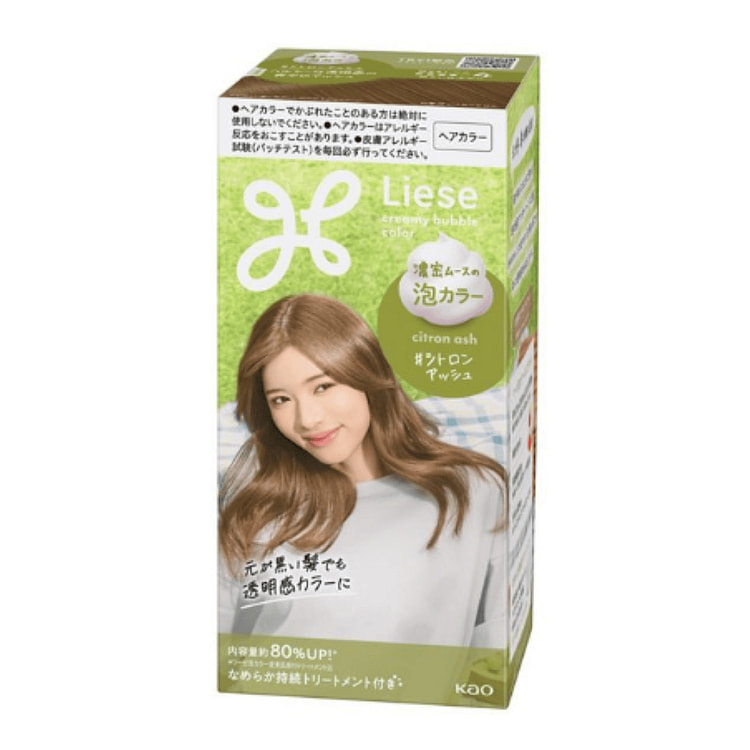 Kao Liese Prettia Bubble Hair Dye,  Citron Ash 115 ml