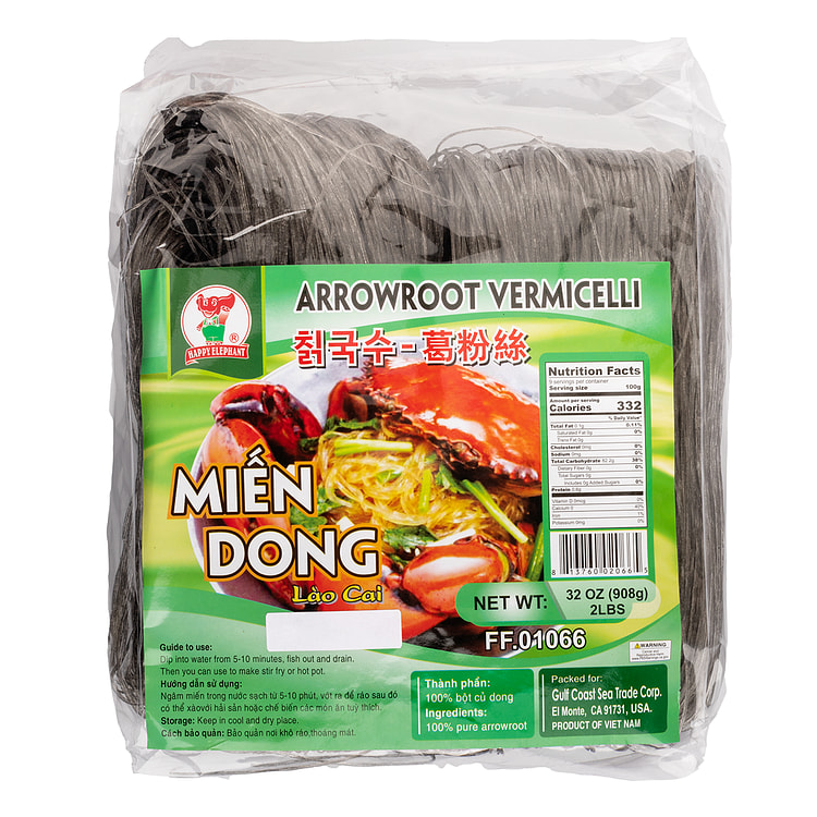 Miến Củ Dong Lào Cai Happy Elephant 2 lb