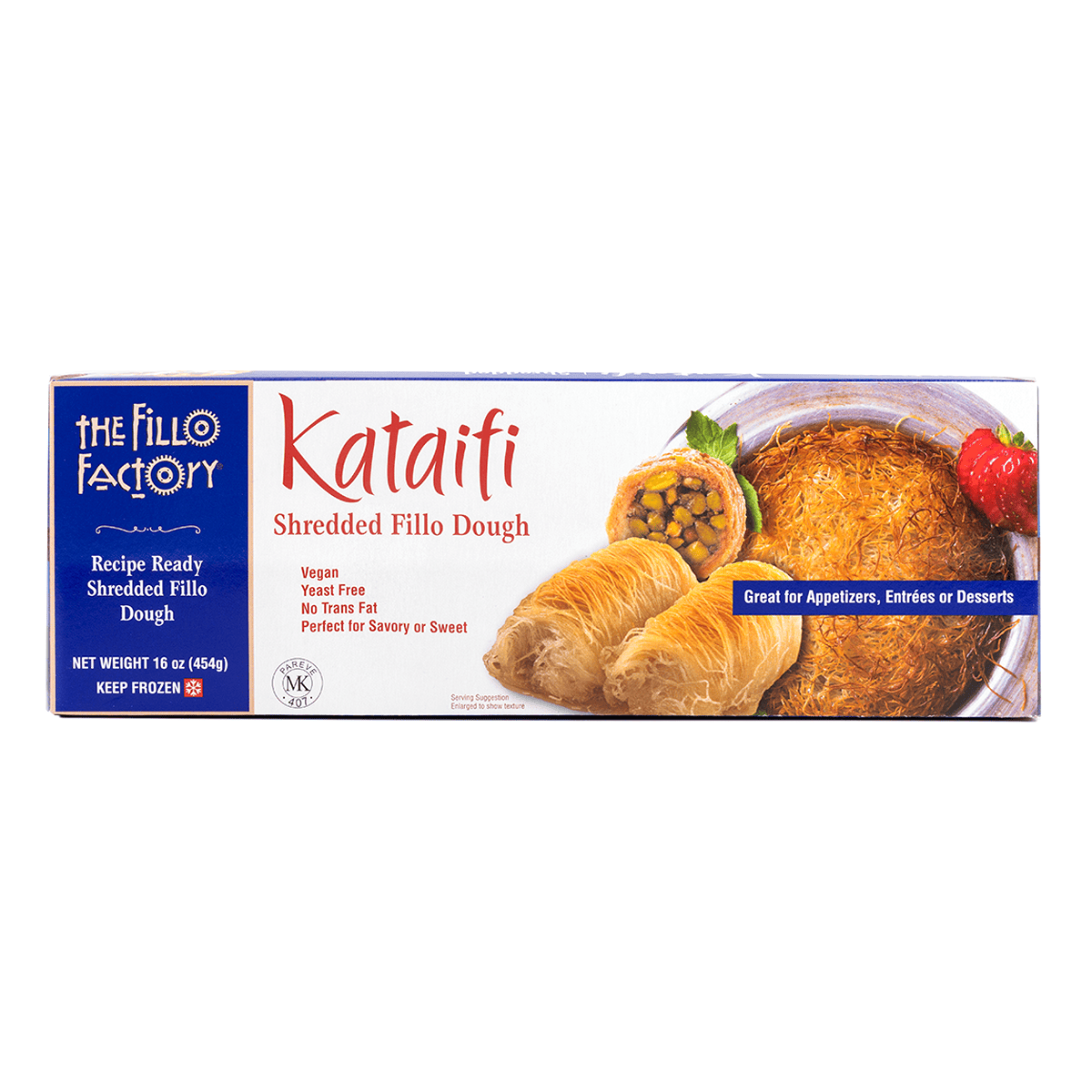 Kataifi Shredded Fillo Dough, Frozen 16 oz