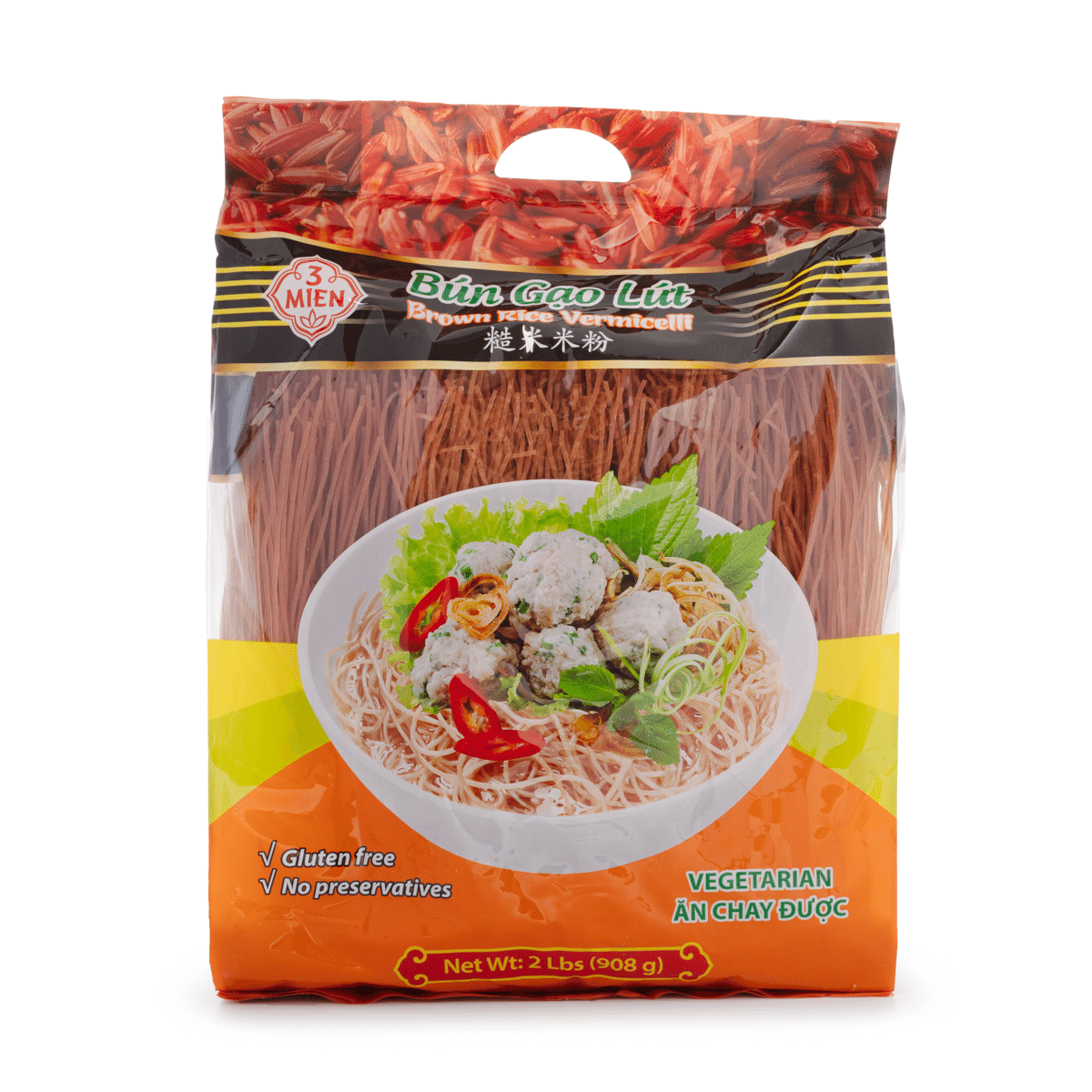 Bún Gạo Lứt 3 Miền 2 lb