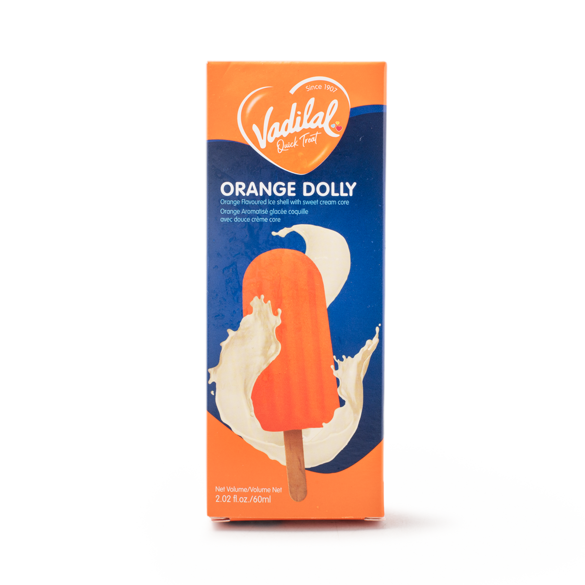 Vadilal Orange Dolly Ice Cream 2.05 fl.oz