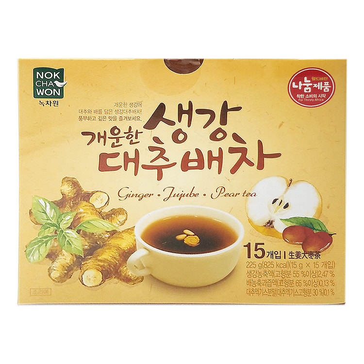 NOKCHAWON GINGER, JUJUBE AND PEAR TEA 15 克*15 个