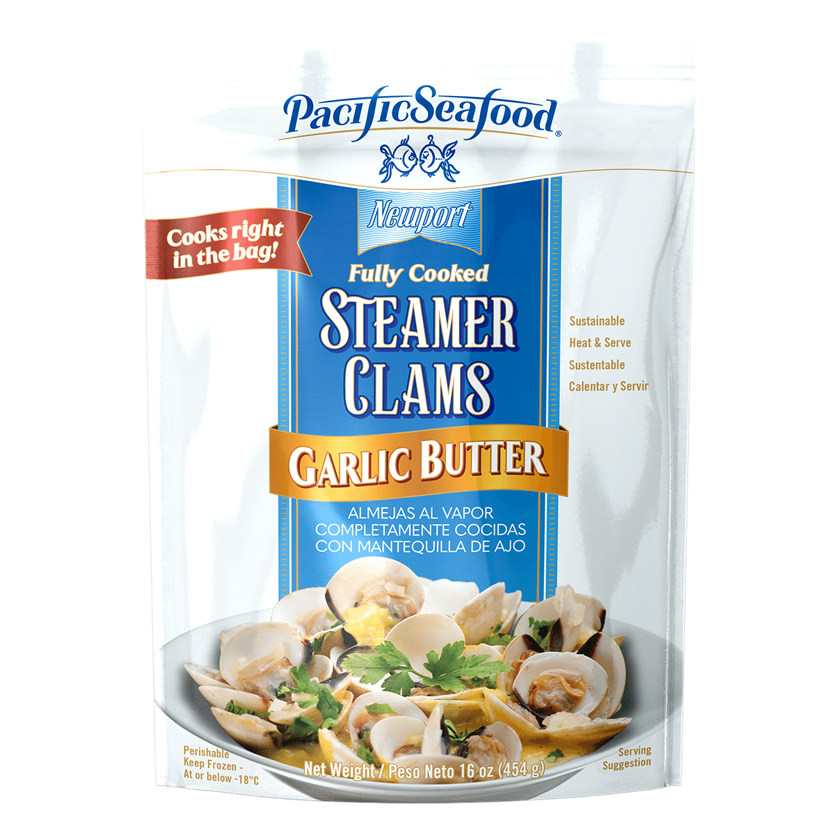 Pacific Seafood Garlic Butter Clam 16 oz