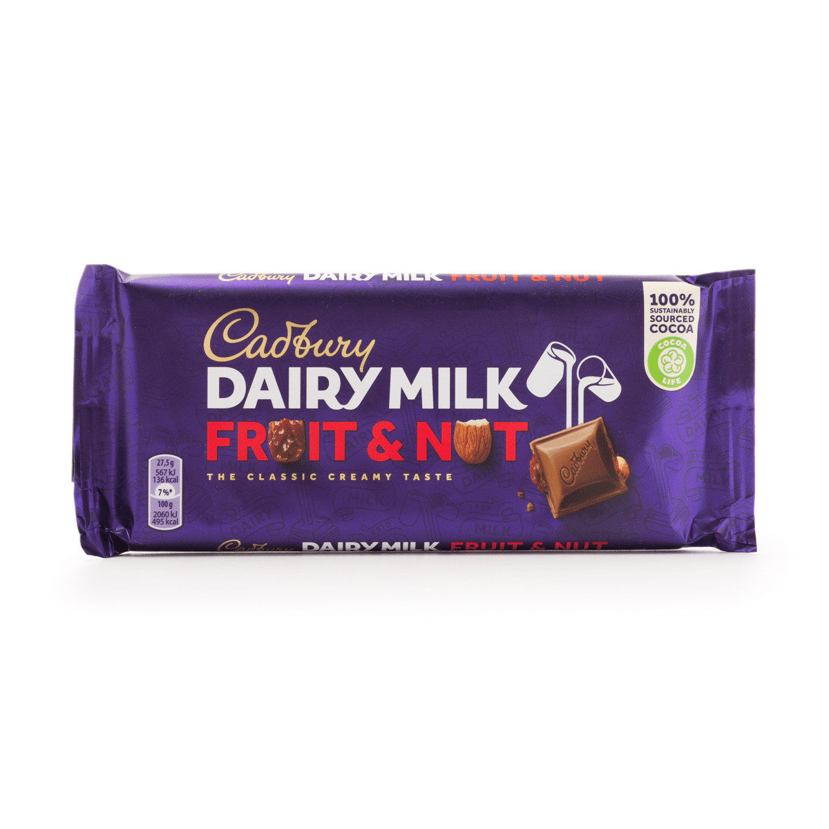 Cadbury Dairy Milk Fruit & Nut Milk Chocolate 110 g