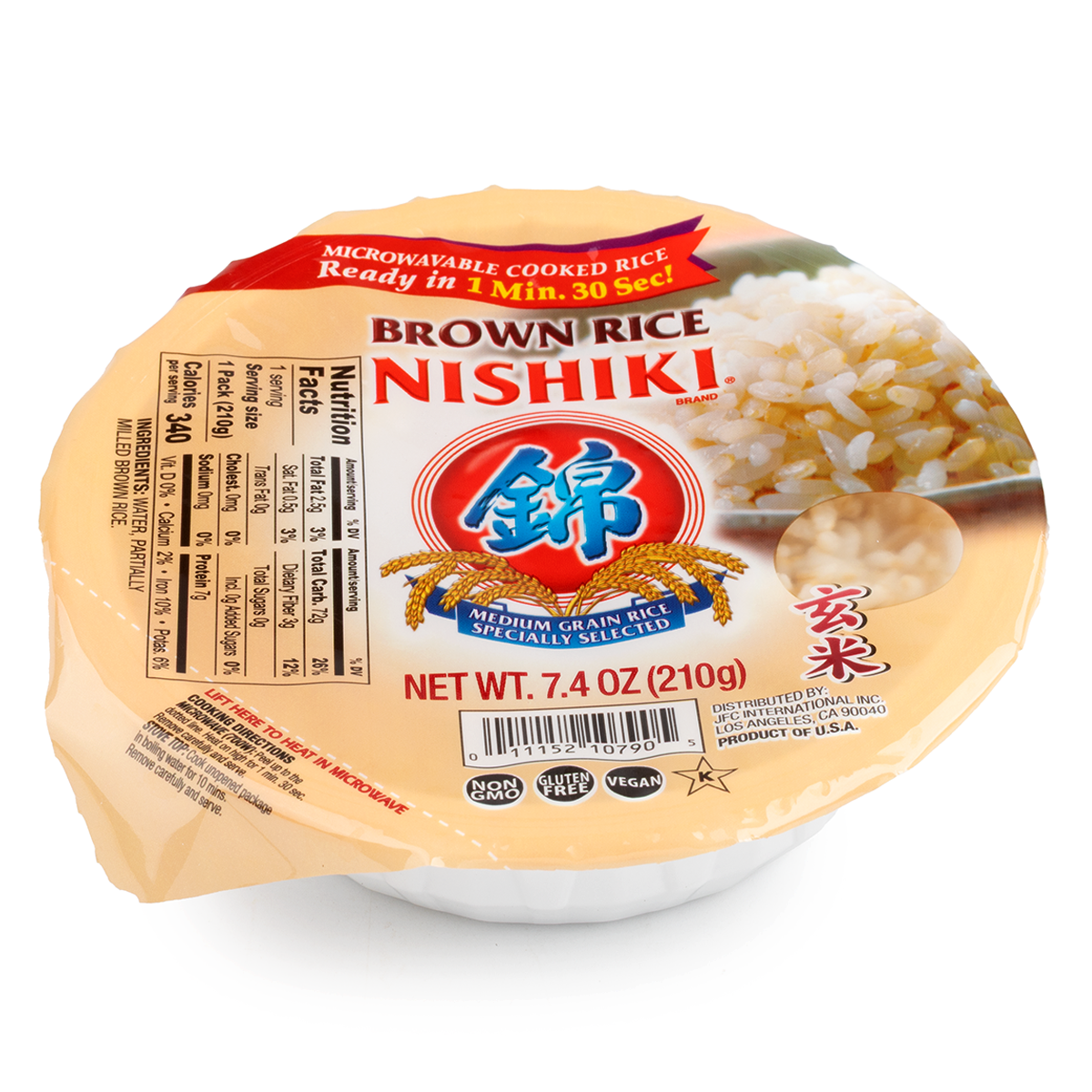 錦 レトルト玄米ごはん パックご飯 6個入り 7.4 オンス - Weee!