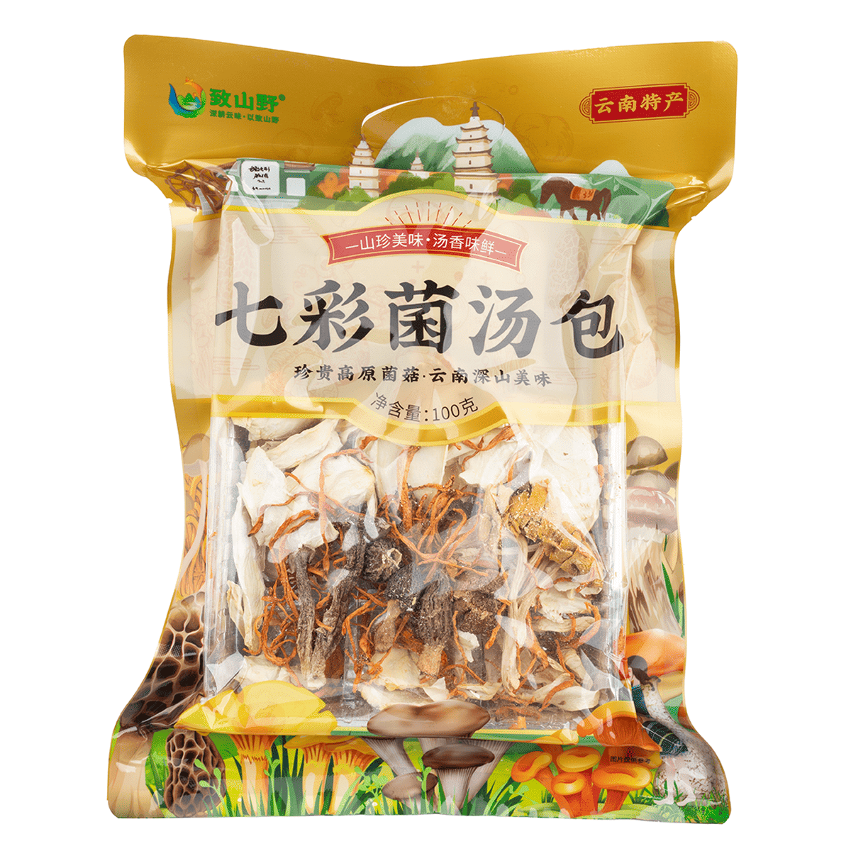 Zhi Shanye Seven Colors Mushroom Mix 100 g