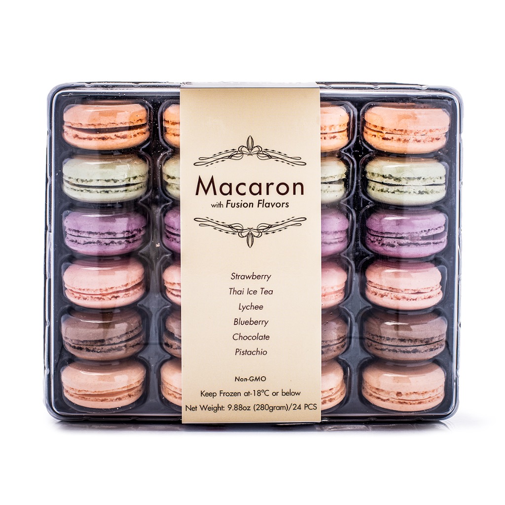 GreenLand Macaron with Fusion Flavors, Assorted 24pcs Frozen 9.88 oz