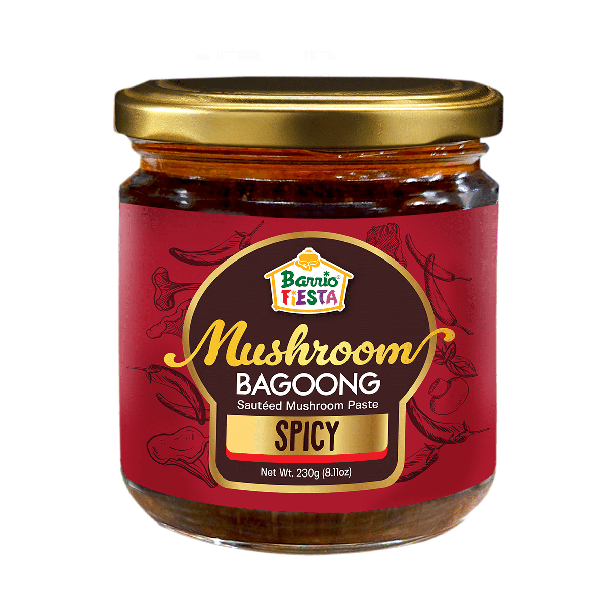 Barrio Fiesta Mushroom Bagoong Spicy Sauteed Shrimp Paste 230 g