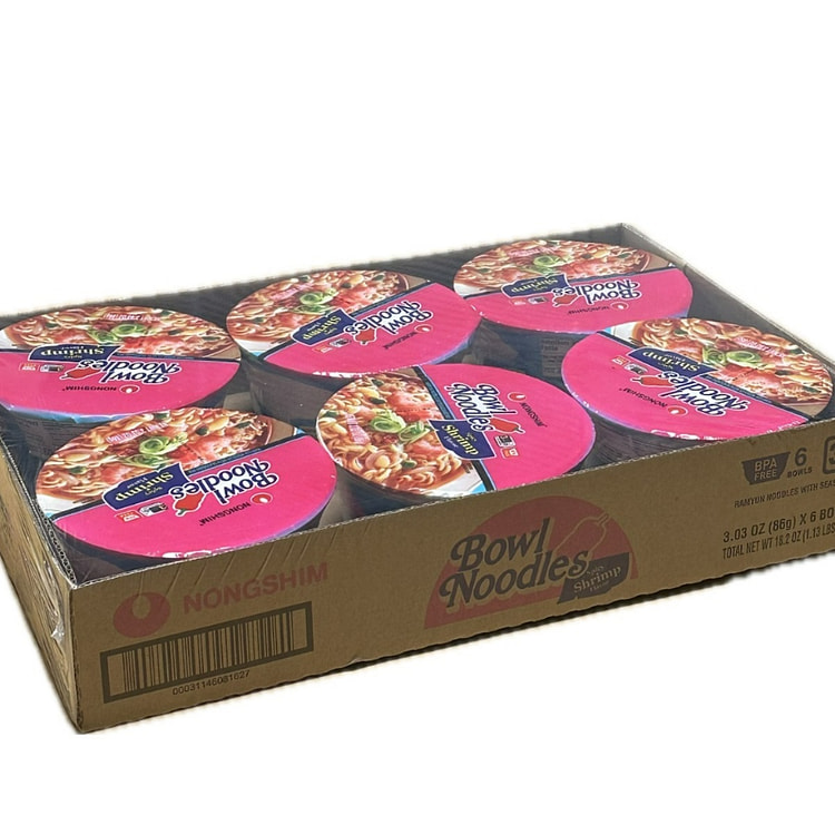 NONGSHIM Bowl Noodle Spicy Shrimp 86 克*6 个