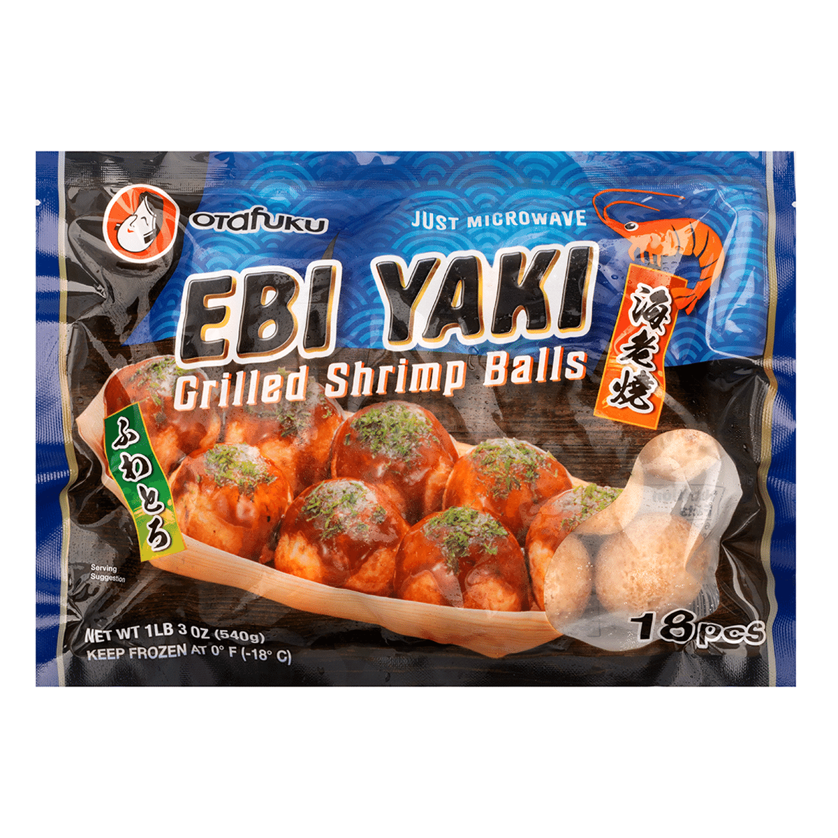 Otafuku Ebi Yaki Shrimp Ball 18P 1 파운드