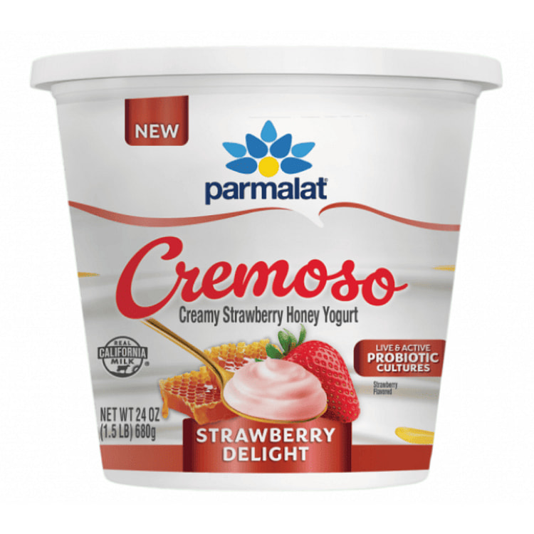 Parmalat Cremoso Creamy Strawberry Honey Yogurt 24 onza(s)