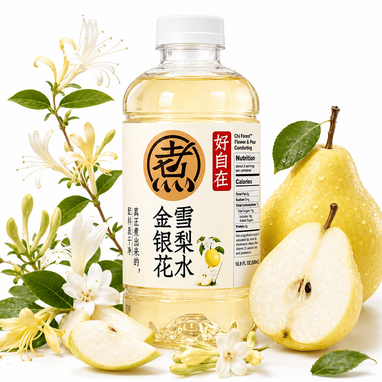 Chi Forest Honeysuckle Flower & Pear Flavoured Drink 500 ml (min 2)