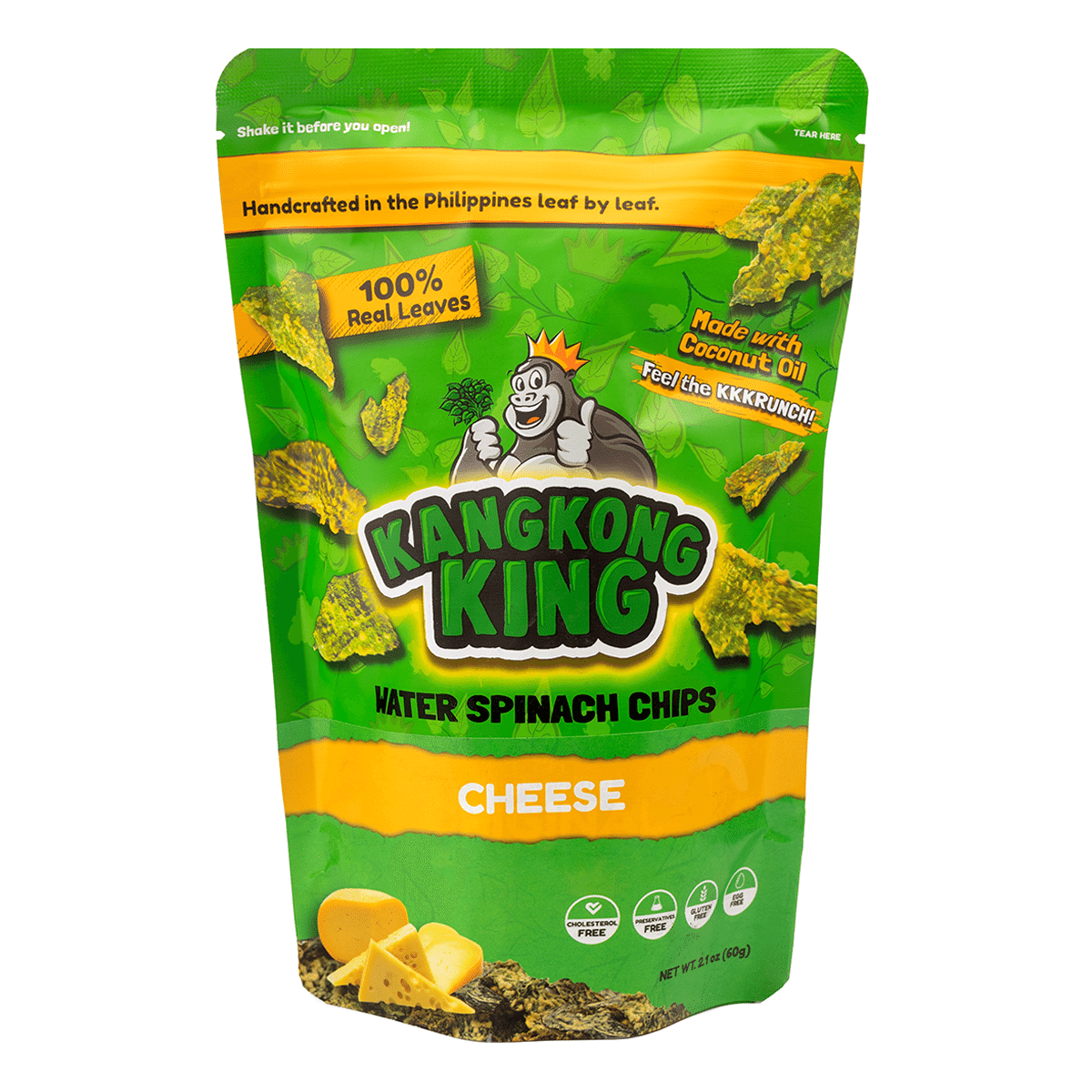 Kangkong King Chips Cheese Flavor 60 g*24 pack