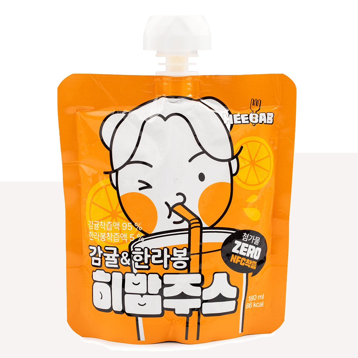 제주 히밥 감귤 한라봉 주스 180 밀리리터