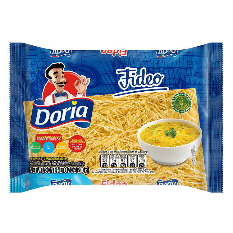 Pastas Doria Fideo 200 gramo(s)