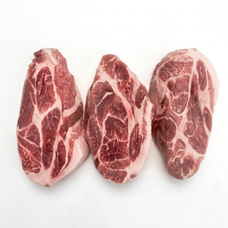 Berkshire Pork Shoulder Butt  (Collar Slice) , Frozen 2 lb