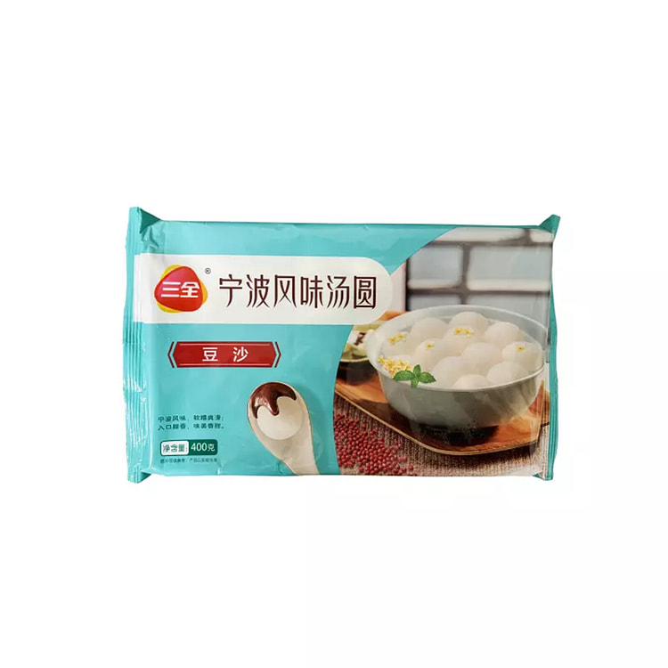 三全 宁波风味豆沙馅汤圆 冷冻 400 克