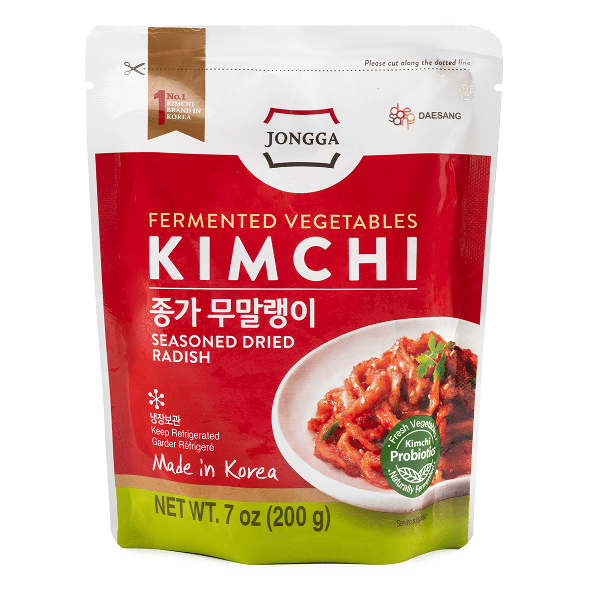 Kim Chi Củ Cải Khô Tẩm Gia Vị CHUNGJUNGONE JONGGA 200 g