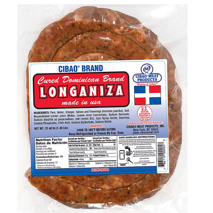 Cibao Longaniza Dominicana 1.4 libra(s)