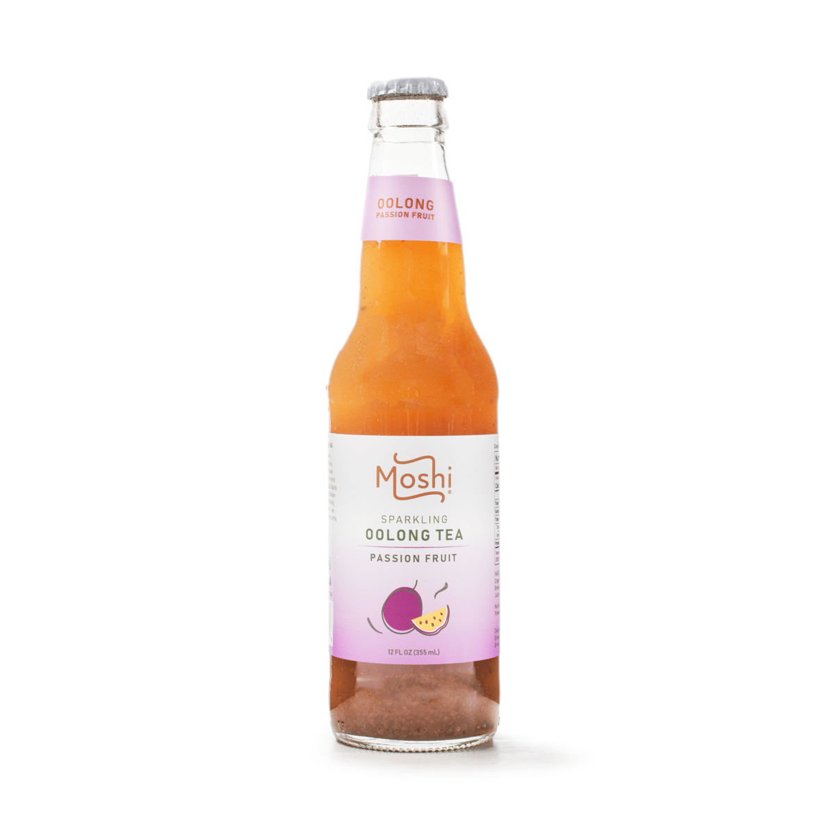 Moshi 烏龍炭酸飲料 パッションフルーツ味 12 fl.oz*12 パック