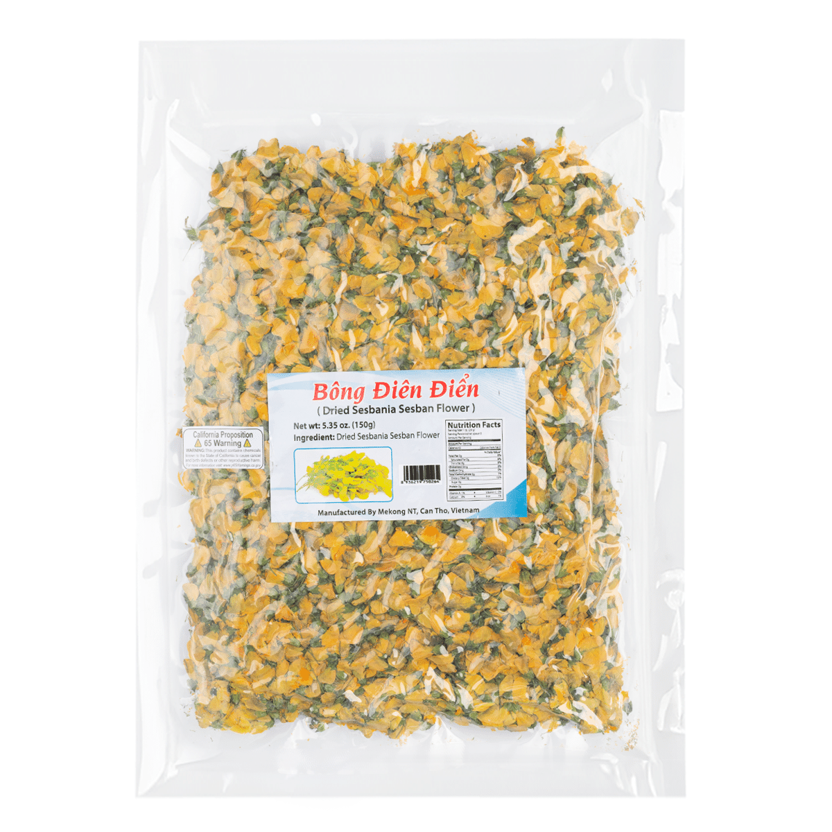 Mekong Dried Sesbania Sesban Flower 5.35 oz*14 pack