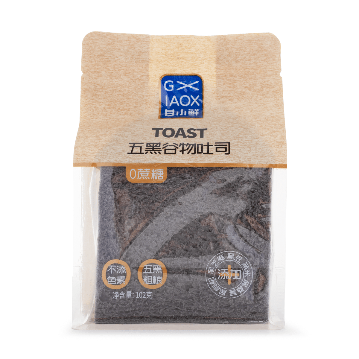 GXX Boundless Toast Bread Five Black Grain Flavor 102 g*30 pack