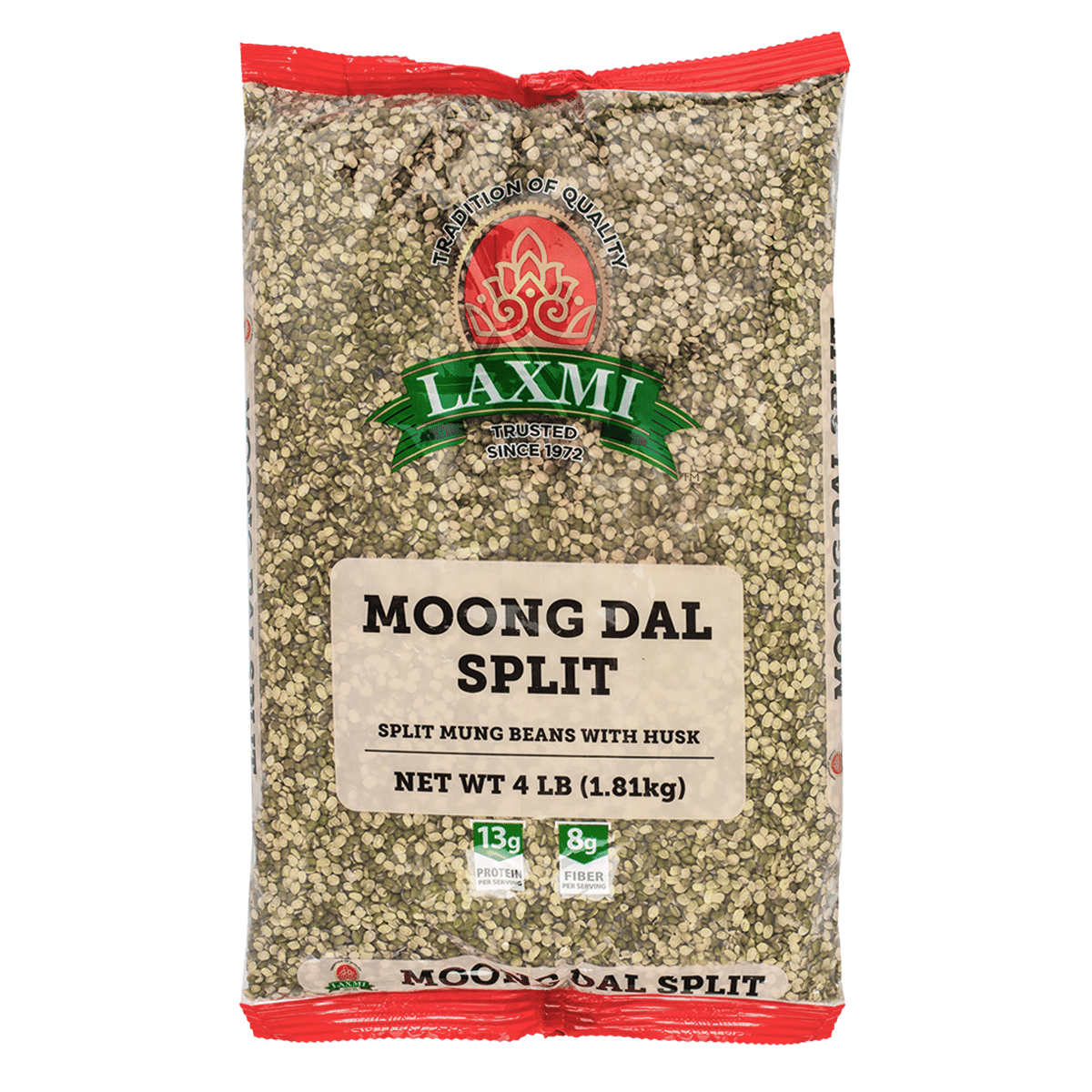 Laxmi Moong Dal Split with Skin 4 lb*10 pack