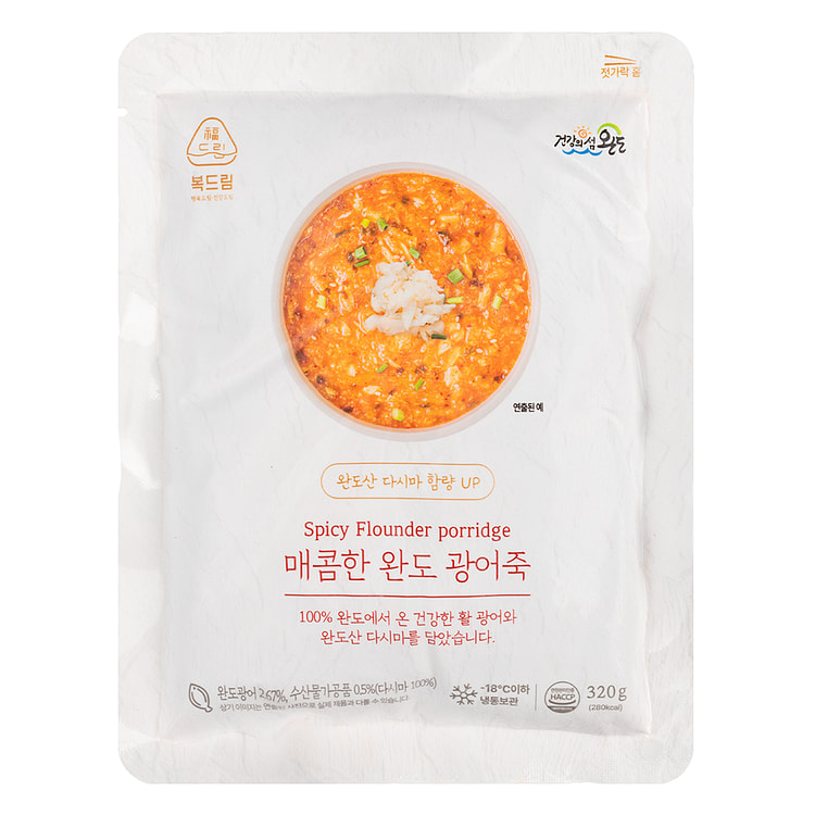 JEOLLANAM-DO SPICY FLOUNDER Rice Porridge FLOUNDER 320 克