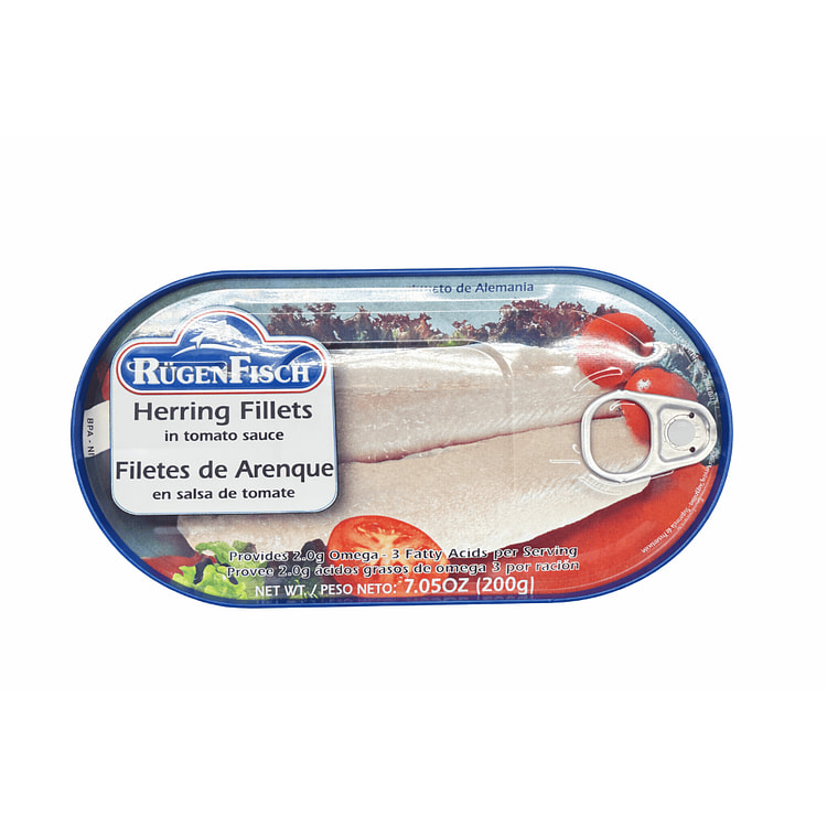 Rügen Fisch Filetes de Arenque en Salsa de Tomate 7.05 onza(s)