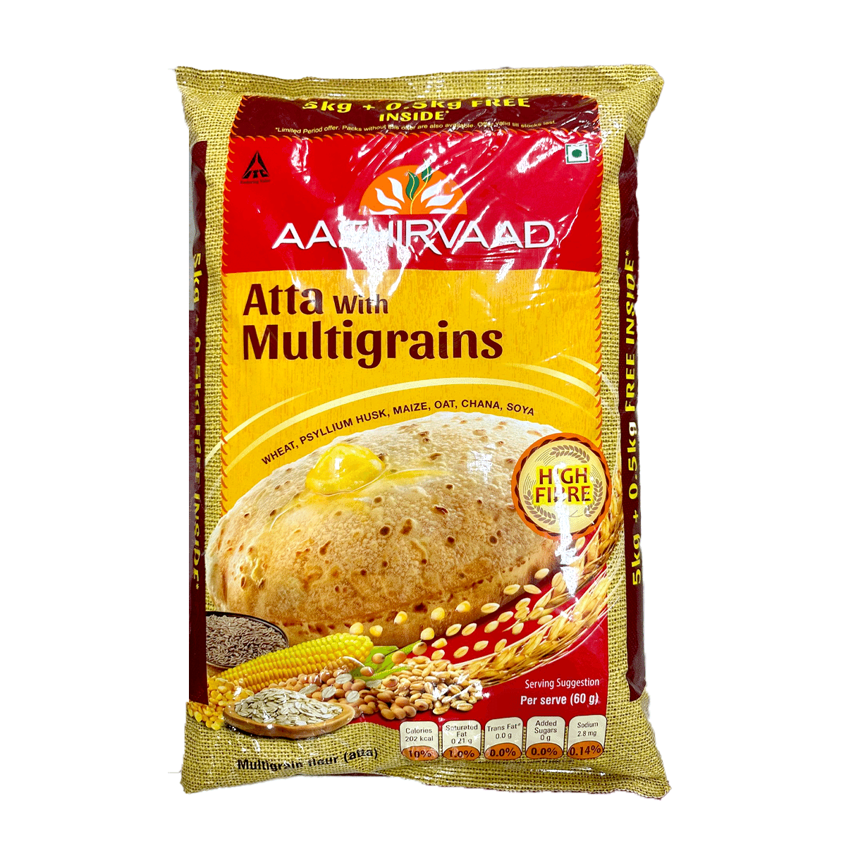 Aashirvaad Atta with Multigrains 12.1 lb