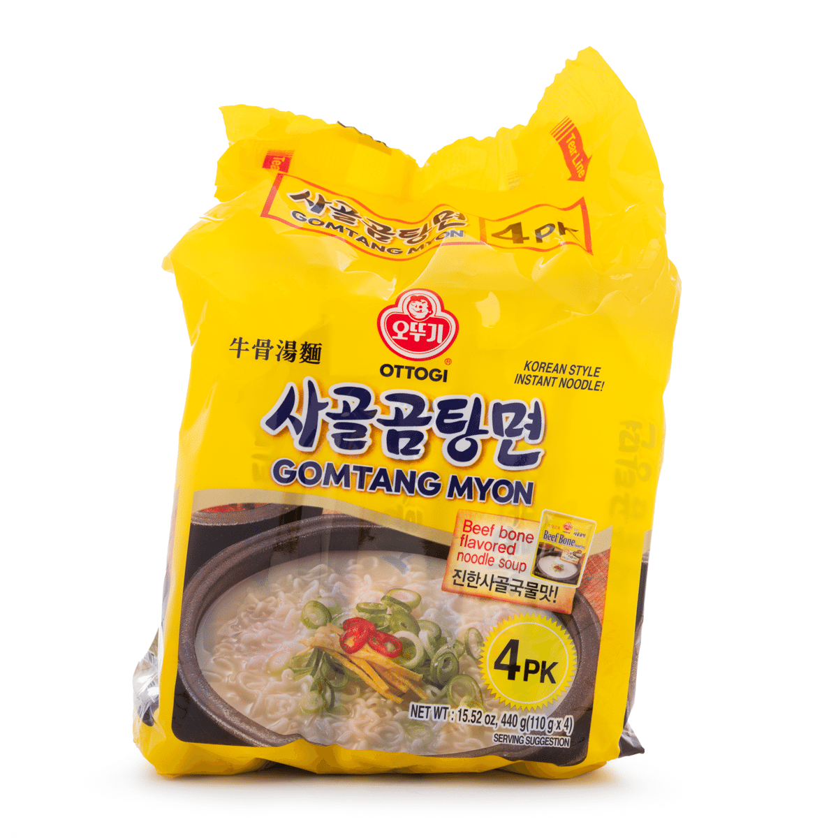 不倒翁 牛骨汤面 110 克*4 包