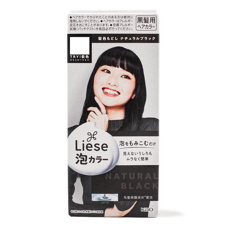 Kao Liese Prettia Bubble Hair Color, Natural Black