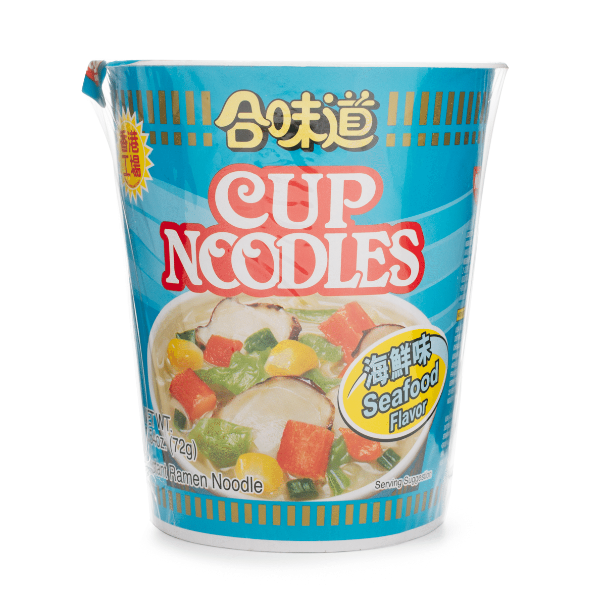 Macarrão Instantâneo, Sabor Frutos do Mar, Nissin Cup Noodles 2.54 oz
