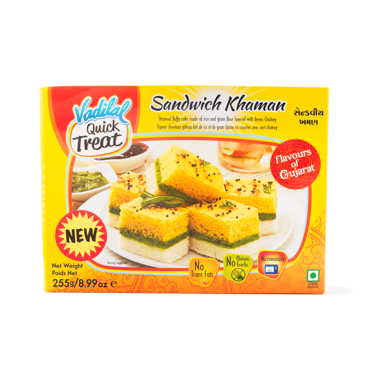 Vadilal Sandwich Khaman, Frozen 255 g