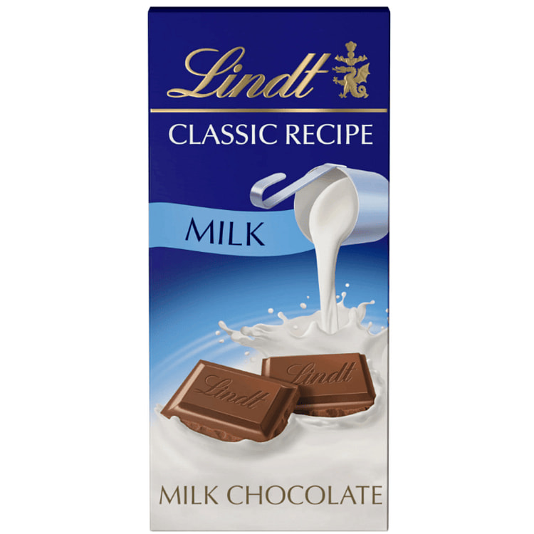 Lindt Classic Recipe Milk Chocolate Candy Bar 4.4 oz