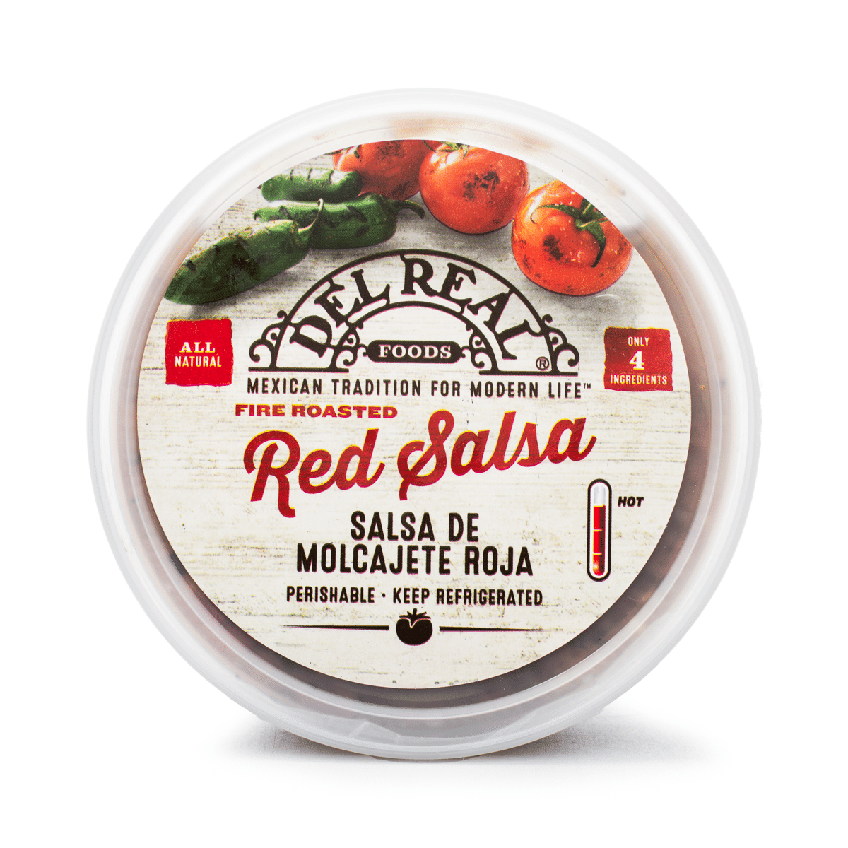 Del Real Molcajete 红蘸酱(salsa, Fire Roasted) 15 盎司