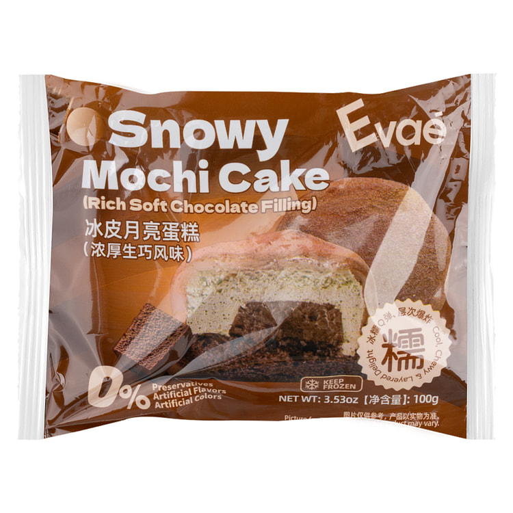 Evae Snowy Mochi Chocolate Cake 100 그램