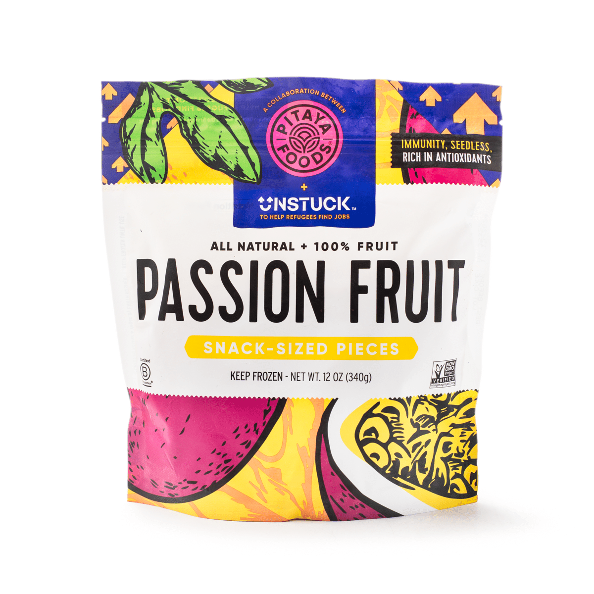 Pitaya Plus Passion Fruit Bite-Sized Pieces, Frozen 12 oz