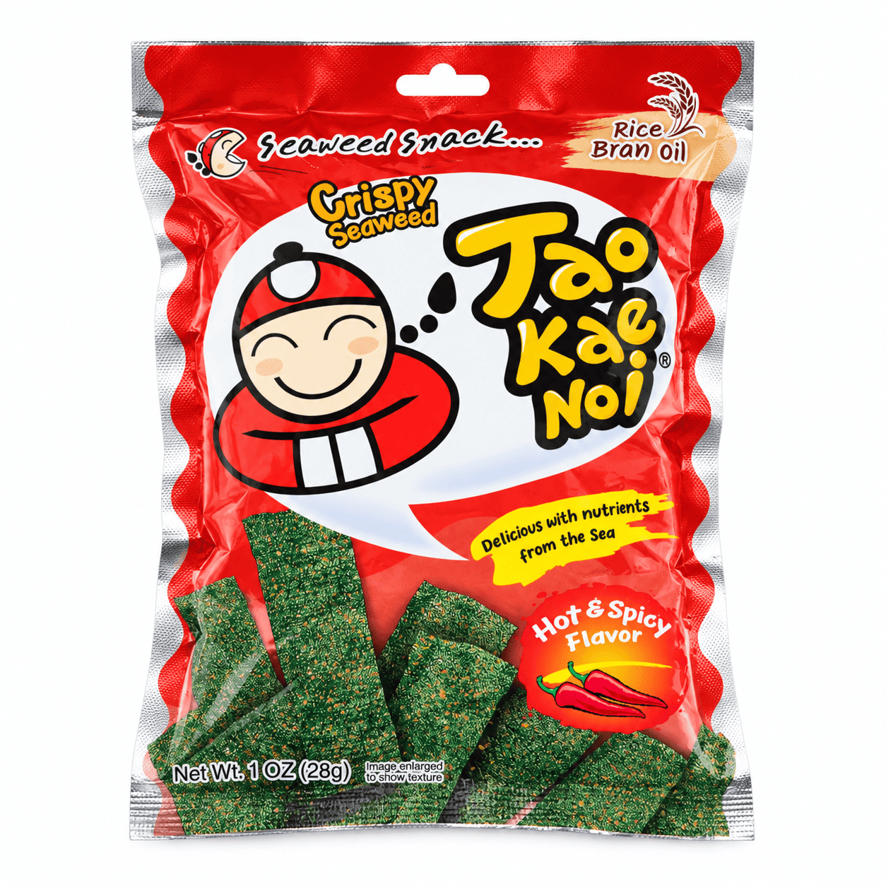 Tao Kae Noi Crispy Seaweed, Hot Spicy Flavor 28 g